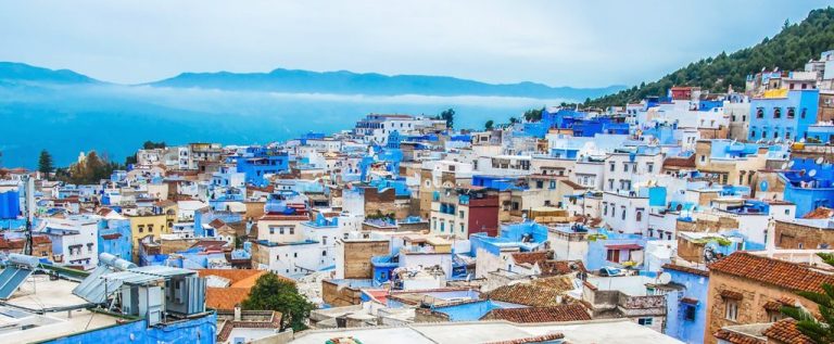 Hercules' caves, then the blue city
