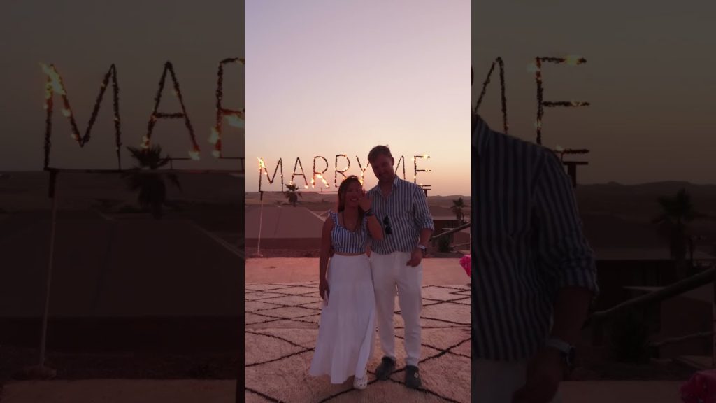 Marriage Proposal in the Agafay Desert — Private Sunset Setup