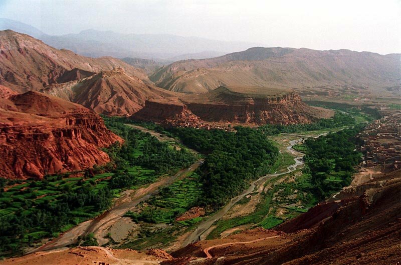 Morocco, Dades Valley - Ochre hues color the Dades Valley